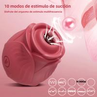 Vibrador De Silicona Para Mujeres Con Succión De Clítoris Y Pezones G-Spot Control Manual Juguete Erótico Para Adultos 18+ - details 9