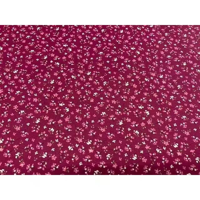 Telas flores granates, telas liberty, telas de algodón, telas infantiles, tela de labores y manualidades, telas por metros, 1 metro x 140 cms - 1