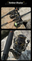 Carrete De Pesca Ultraligero KINGDOM Micro Fly pro Con 8+1 Engranajes Sellados Ratio De Engranajes 5.2:1 Arrastre Máximo 8KG 160g Para Agua Dulce Y Salada - details 12