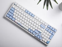 Keycaps De PBT Tema Oceano Ballena 133 Teclas XDA Profile Para Teclado Mecánico MX Switch Azul Blanco Dye Sublimation - details 9