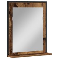 Espejo de baño vidaXL madera envejecida 50x12x60 cm madera de ingeniería - details 1