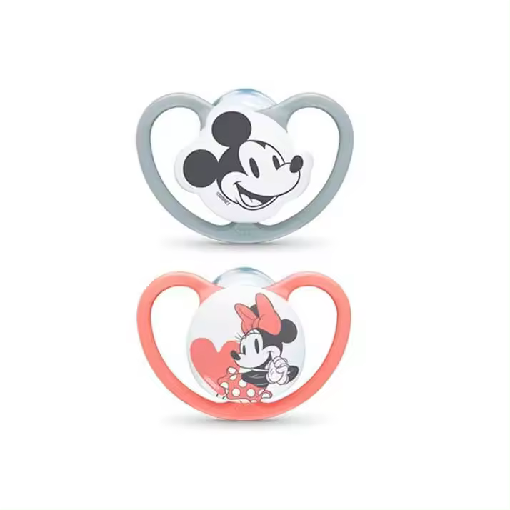 Nuk Chupete Space Mickey Rojo 6-18 Silicona 2 Uds - 1