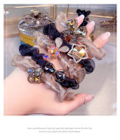Cinta De Pelo Estilo Coreano Cristal Gran Tamaño Para Mujer Sencilla Y Elegante Bandas Elásticas De Poliéster Para Cola De Caballo Lujo Ligero - details 3