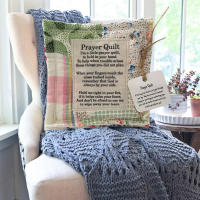 Pray Quilt Con Cruz Interior Hecho a Mano Colchón Colorido Regalo Para Ti Amigo Familia Sostenedor De Sueños Estilo Clásico - details 2