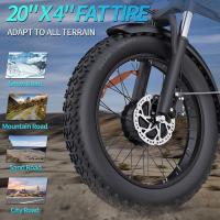 Ridstar H20 Pro Bicicleta eléctrica, motor de 1000W*2, batería de 48V 23AH, neumáticos gruesos de 20*4 pulgadas, velocidad máxima de 49km/h, alcance de 112km, freno de disco hidráulico, amortiguador delantero y trasero, Shimano de 7 velocidades - details 11