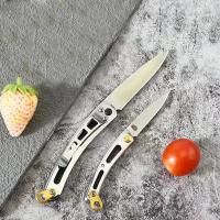 Cuchillo Plegable Portátil Para Exteriores Con Hoja De Acero Inoxidable Llavero Colgante Herramientas De Camping Viaje Regalos De Vacaciones - details 3