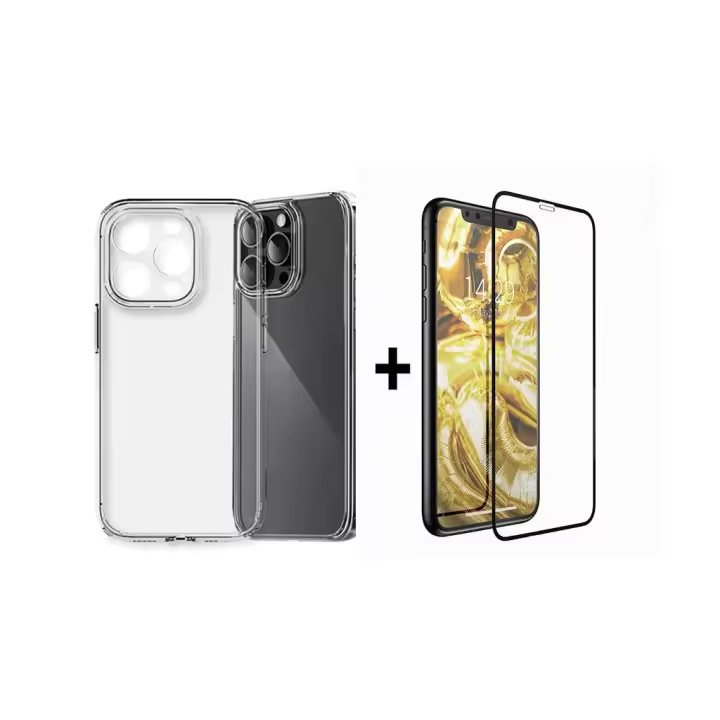 Pack promocional - CASE + PROTECTOR DE CRISTAL TEMPLADO para IPHONE - 1