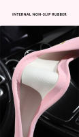 Cubierta De Volante De Coche 38cm Tamaño Protección De Volante Invierno Cálido Y Suave Accesorios De Coche Rosado - details 3