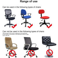 Funda De Silla De Oficina Universal De Velours Elástico Y Estirable 2 Piezas Rotativa Moderna Para Computadora Y Escritorio - details 4