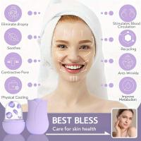Rodillo De Hielo Para Rostro Y Ojos Herramienta De Cuidado De La Piel Con Gua Sha Molde De Hielo De Silicona Regalo Para Masaje Facial - details 3