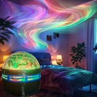 Luz Nocturna LED RGB Estelar Con Control Remoto Para Decoración De Habitaciones De Niños Y Fiestas Auto-Rotación 7 Modos USB Incluido - details 2