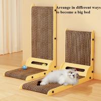 Juguete Para Gatos Madera Resistentes Al Desgaste Y Rasguños Poste De Entrenamiento Para Uñas Sofá Juego De Madera Para Gatos - details 8