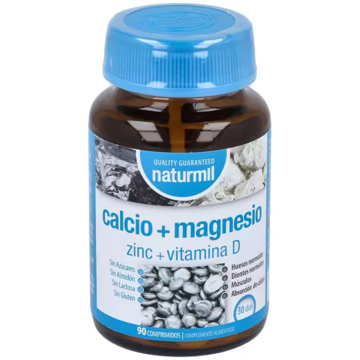 Naturmil Calcio + Magnesio + Zinc + Vitamina D 90 Comprimidos - 1