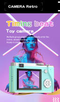 Cámara Digital Para Niños 2.4" Recargable Autofocus Vlog Cámara Compacta Para Principiantes Fotografía Selfie Con Pantalla LCD - details 11