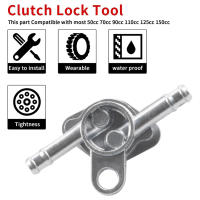 Válvula De Tanque De Combustible En Línea Para Motocicleta Mini Auto Bicicleta De Tierra Plata Zinc Aleación Switch Petcock on off - details 3