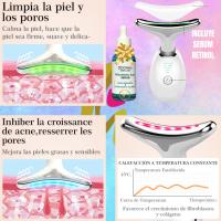 MISTIK  Equipo Masajeador Rejuvenecimiento Facial Papada Arrugas Piel Lifting Antienvejecimiento Hidratacion Con Serum Acid Hyaluro Acne Colageno Belleza Mujer Cara Cuello Papada Terapia con EMS 42° Temperatura Vibracion Sonica Led MISTIK BEAUTY MADRID - details 13