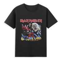 Camiseta De Algodón Para Hombre 2025 Casual Powerslave Head Oversized Deportiva Cómoda Streetwear Con Estampado De Iron Maiden - details 5