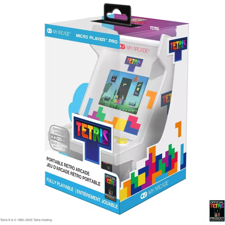 Dreamgear Mini Consola Micro Player Tetris 6,75 Pulgadas - Pantalla a Color de Alta Resolución - 1