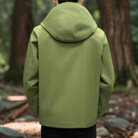 Chaqueta De Camuflaje Para Hombre Impermeable Con Capucha Cierre De Cremallera Ligera Para Primavera Y Otoño Ropa De Camping Y Trekking - details 10
