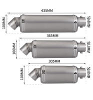 Escape De Moto 51mm Universal Yoshimura Muffler Con DB Killer Para Yamaha PCX125 FZ1N Z900 CBR500R R6 R25 R3 R1 Accesorios De Motocicleta - details 1