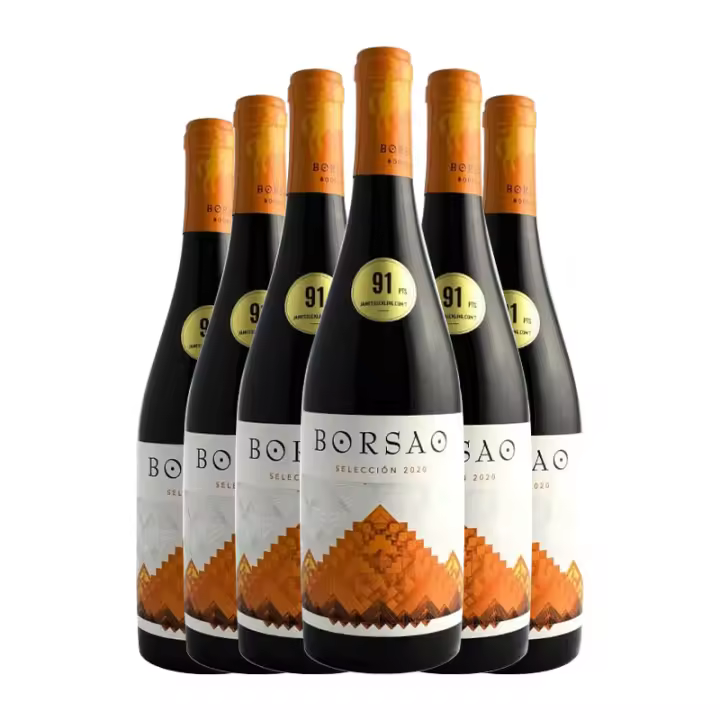 Vino tinto Borsao 75 cl caja de 6 botellas. Total 4.5 litros. - 1