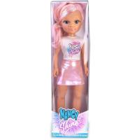 Nancy Shine , Pink, Muñeca con el Pelo Largo con Mechones Metalizados de Color Rosa, Vestido de Falda Rosa Metalizada y Top Blanco - details 0