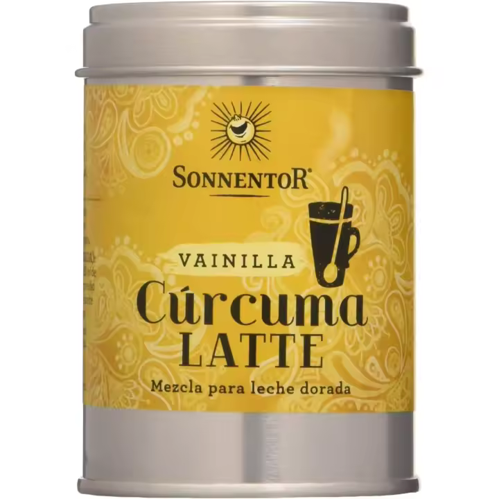 Cúrcuma Latte Vainilla (Leche Dorada) Bio Sonnentor lata 60 gramos - 1