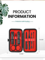 Juego De 7 Piezas De Tijeras Y Pinzas Para Uñas Para Hombres Y Mujeres Herramienta De Manicura Compacta Y Portátil Regalo Ideal Para Cejas - details 3