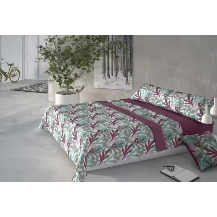Juego de Sábanas Pierre Cardin CORALINA LILI Malva Cama de 105 - 1