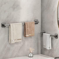 Soporte De Toalla De Baño Sin Perforar Estante De Pies De Baño Soporte De Mangle Para Cocina Y Baño Material Plástico Montaje Por Ensamblaje - details 5