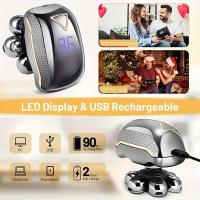 Afeitadora Eléctrica Para Hombres 7 Cuchillas Recargable Impermeable Máquina De Afeitar Barba Y Cabeza Con Dispositivo De Afeitar Facilidad - details 1