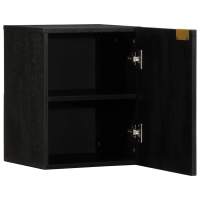vidaXL Mueble de baño colgante madera de ingeniería negro 38x33x48 cm - details 1