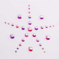 1440Pcs Cristales De Vidrio AB Para Arte De Uñas DIY Tamaños Mixtos Adhesivo Negro Rhinestones Redondos Para Decoración De Uñas - details 19