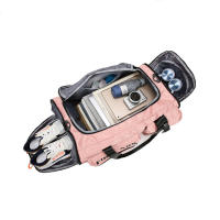 Bolsa de viaje grande de lona de 65 l, bolsa deportiva con compartimento para zapatos para mujeres y hombres. - details 1