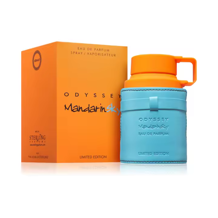 ARMAF Odyssey Mandarin Sky EDP 100ml - Fragancia Amaderada Cítrica para Hombre con Notas de Mandarina, Ámbar y Cuero - 1