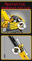 Juguete De Construcción De Bloques Pequeños Para Niños Modelo De Grúa De Ingeniería Amarilla De La Serie Ciudad Regalo De Navidad Para Niños Edad Recomendada 6-12 Años - details 3