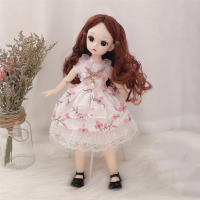 Muñeca Bjd De 30cm Con 12 Articulaciones Móviles Ojos Marrones 3D Ropa Y Zapatos Incluidos Juguetes Para Niñas Regalo Para Niños - details 4