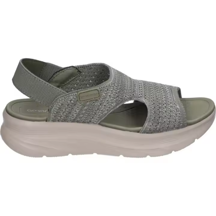 AMARPIES | Sandalias con Plataforma Amarpies para Mujer – Sandalias con en Color Verde Khaki – Sandalias sin Cierre – Slip On – Plataforma Media y Cómoda – Estilo Casual – Versátiles y Combinables – Modelo ABZ28650 - 1