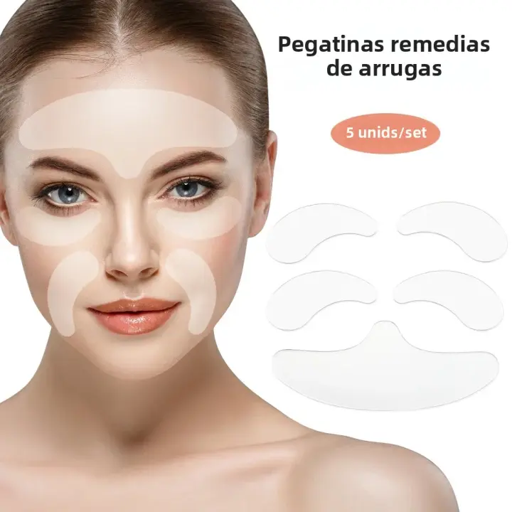 Parches De Levantamiento De Piel Reutilizable De Silicona Antiarrugas Y Antienvejecimiento Para La Cara Parches Para La Frente Cuello Ojos - 1