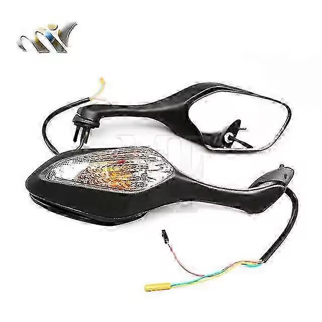 For 2008-2013 Honda Cbr1000rr Cbr 1000rr 2010-2012 Vfr1200 Vfr 1200 Pair Motorcycle Rearview Led Turn Signal Side Mirrors Black-Good - 1