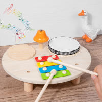 Juego De Música Para Bebés Y Niños Tabla De Música Multifuncional De Madera Set De Batería Educativo Juguete Musical Para Niños Regalo Para Bebé - details 30