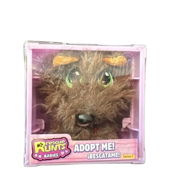 RESCUE HUNTS - Bebés rescatados - Me terrier dog -  Ideal para niños que disfrutan de los juguetes educativos y el juego imaginativo con mascotas y animales de peluche - Coleccionable - Recomendado para mayores de 3 años - 1
