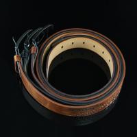 Cinturón De Cuero Genuino Para Hombres De Calidad Superior Con Hebilla Clásica Negocios Cowboy Vintage Ancho 3.7 Cm - details 3