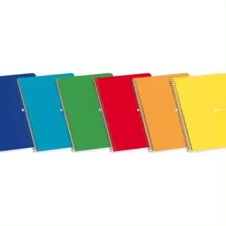 Enri cuaderno espiral tapa blanda 12º 4x4 80 hojas - diseño practico y funcional - tamaño ideal para llevar a todas partes - hojas de alta calidad - colores surtidos (10 uds) - 1