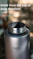 Botella De Deporte Tiartisan De Titanio Gran Capacidad 700ml/1000ml Para Camping Y Exterior Ligera Y Antigrifo - details 9