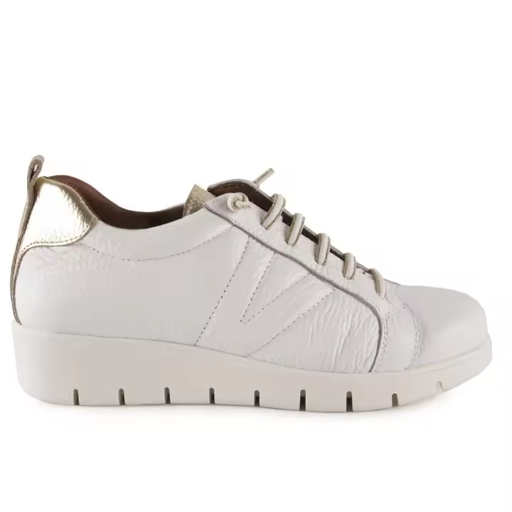 Zapatillas Casual blancas de Piel by Chamby Piel Piel y textil Textil, extraible, efecto memoria y antibacteriano - 1