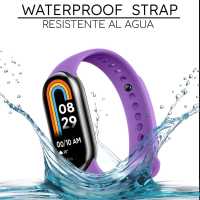 Ociodual Correa de Recambio para Xiaomi Mi Band 9 y Mi Band 8, de color Lavanda, Enganche Métalico, Flexible Sport - details 6