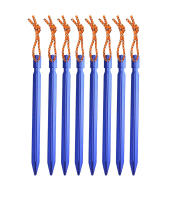 10pcs Palos De Tenda Ultraligeros De Aluminio De 18cm Para Camping Al Aire Libre Con Cordón De Viento Y Bolsa De Almacenamiento Para Palos De Tenda - details 6