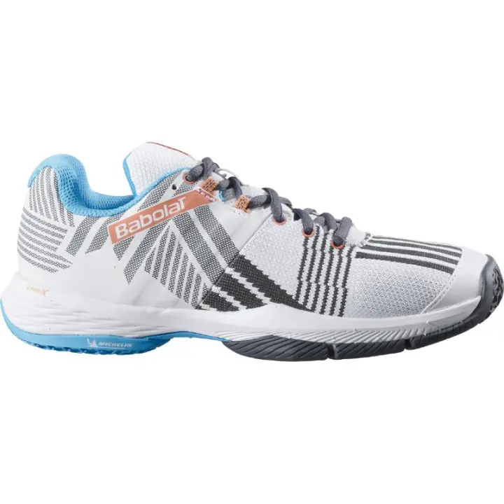 Zapatillas Babolat Sensa Blanco Turquesa Mujer - 1