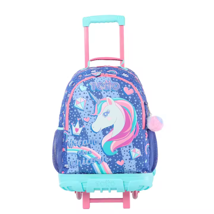 Totto Mochila infantil ruedas Uniwildy -Dimensiones:33 x 47.5 x 20 cm-Material:Poliester - 1
